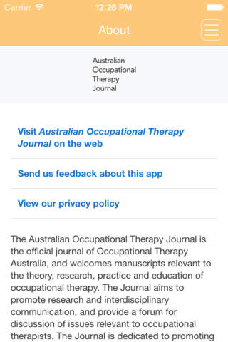 Australian Occupational Therapy Journal - náhled