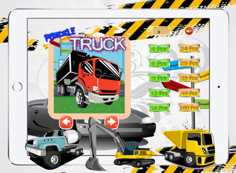 Construction Math Jigsaw Puzzles : Truck for Kids - náhled