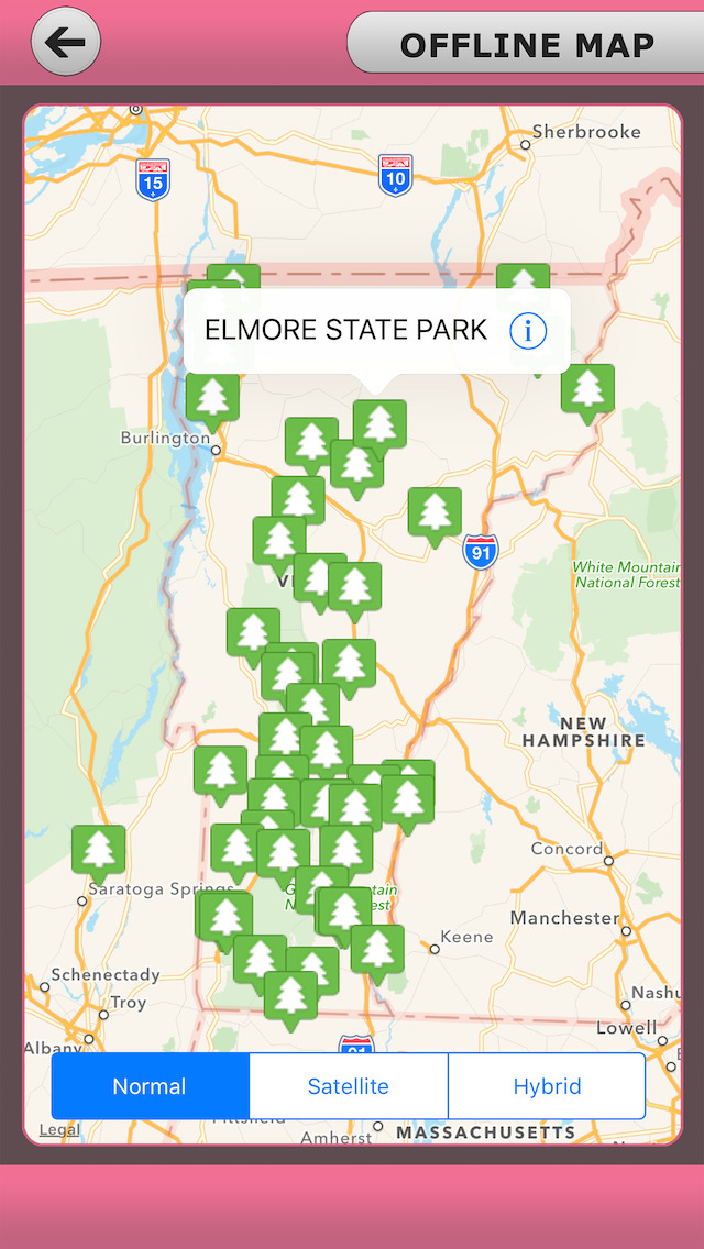 Vermont State Parks Map