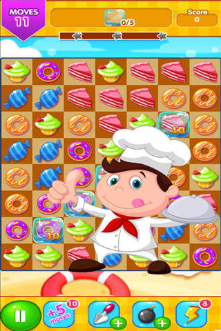 candy sweet link donut cake match crush jelly bean - náhled