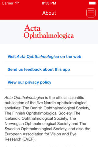 Acta Ophthalmologica - náhled