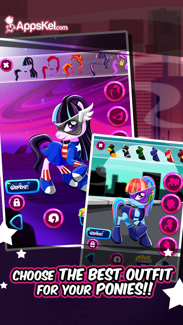 Superhero Pony Descendants Creator Dress Up Games For Kids Free Apps 148apps - descendants roblox outfits