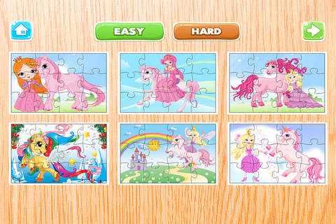 Princess Pony Puzzles - Jigsaw Puzzle for Kids and - náhled