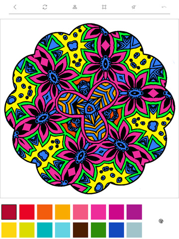 Mandalas to Color - Stress Relievers Relaxation Techniques Coloring Book for Adults screenshot 8