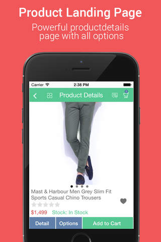 Native Opencart App - náhled