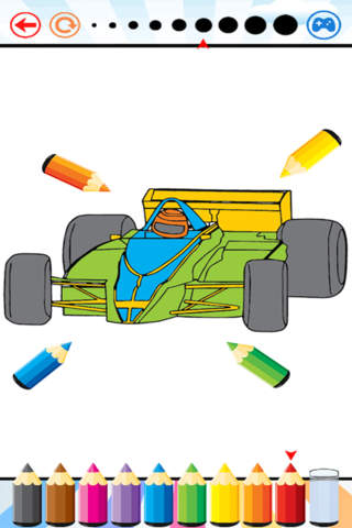 Race Car Coloring Book Super Vehicle drawing game - náhled