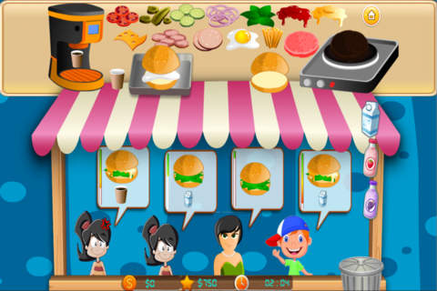 burger shop big chef : games maker food hamburger  - náhled