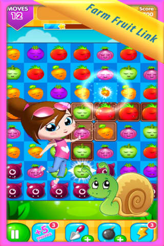 Farm Fruit Vegetables Garden Match 3 Link Splash - náhled