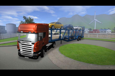 Car Transporter Truck Parking - náhled
