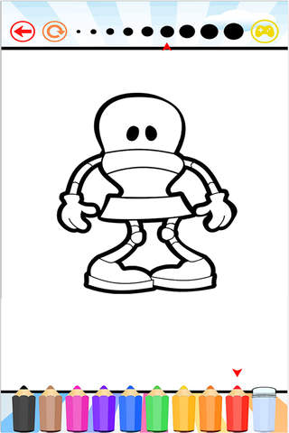 Robot Coloring Book For Kids - náhled