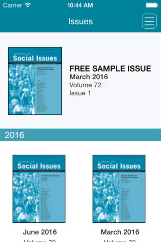 Journal of Social Issues - náhled