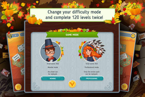 Solitaire Match 2 Cards Free. Thanksgiving Day Car - náhled