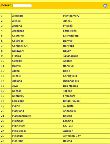 USA Capital Cities and Map - náhled