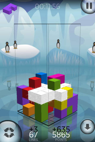 Fragmental 3D Lite - Build Lines with Falling Bloc - náhled