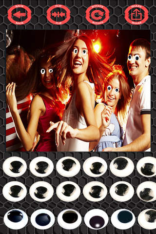 Googly eyes sticker - photo editor crazy eyes - náhled