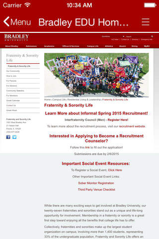 Bradley Greek Life - náhled