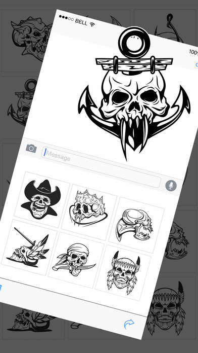 Pirate Skulls Stickers 2017 screenshot 3