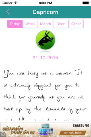 Daily, Weekly, Monthly and Yearly HoroScope - náhled