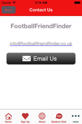 Football Friend Finder - náhled