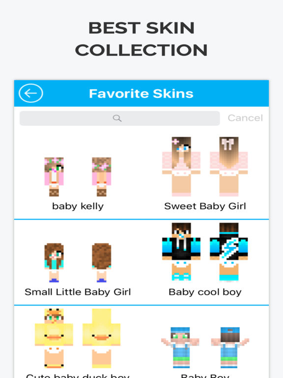 free minecraft baby girl skin with no download and no acc