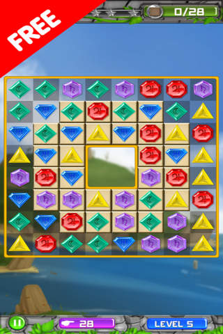 Match 3 Jewel - Jewel Quest Deluxe - náhled