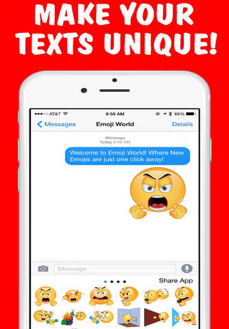Angry Emojis Keyboard by Emoji World - náhled