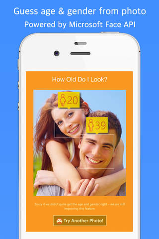 How Old Do I Look? - App for Microsoft Face API - náhled