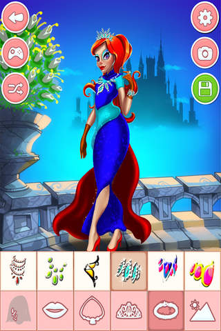Princess dress-up games - girls make up salon - náhled