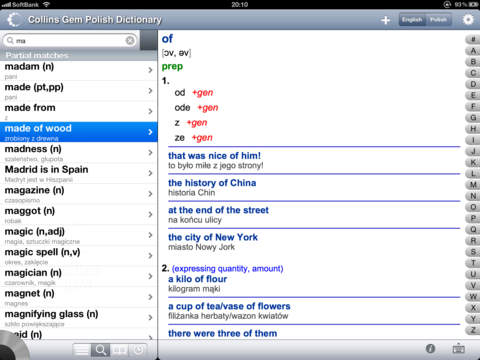 Collins Polish <-> English Dictionary (UniDict®) - travel dictionary with phrasebook screenshot 7