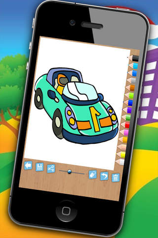 Pintar coches - juego educativo para niños de colo - náhled