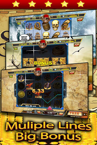 `` Golden Pirate's Treasure Slots `` - Spin the pi - náhled