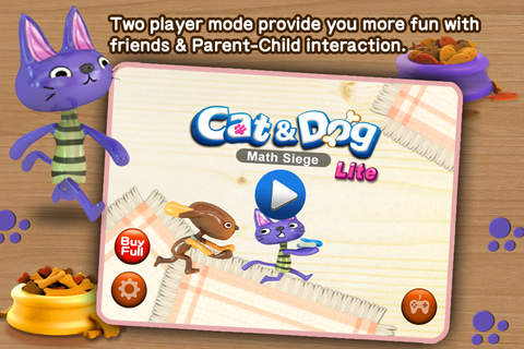 Cat & Dog - Math Siege Educational Game for kids - náhled