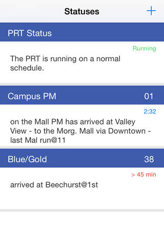 Morgantown Bus & PRT Tracker - náhled