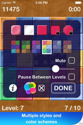 Line 'Em Up Free - Color Matching Arcade Game - náhled