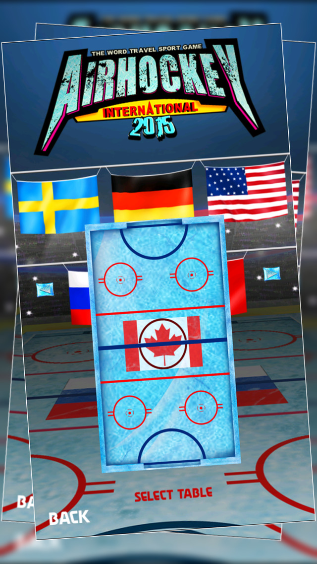 Air Hockey International 2015 : The World Travel Sport Game - Gold screenshot 1