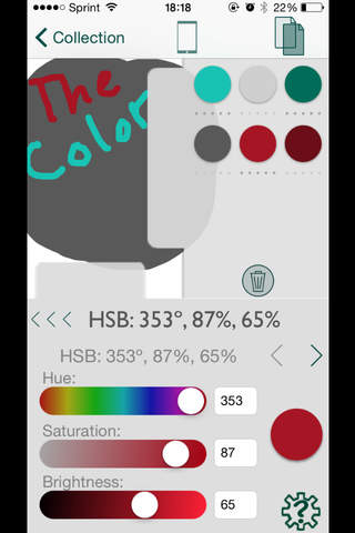 The Color App - Color Palette Selection Tool - náhled