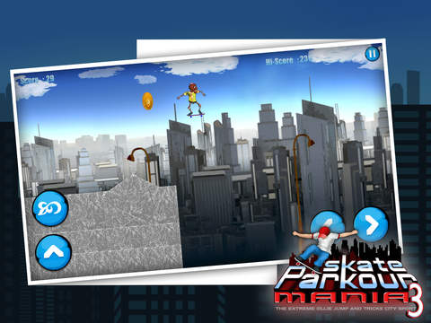 Skate Parkour Mania 3 : The Extreme Ollie Jump and Tricks City Sport - Gold Edition screenshot 10