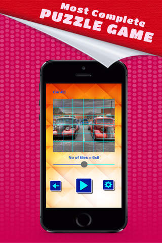 Puzzle Slide - Amazing Cars - náhled