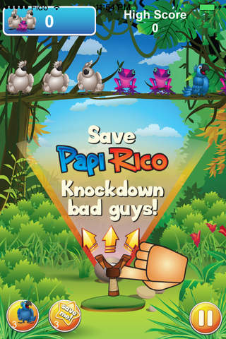 Papi Rico Bird: Blue Parrot Sling-shot Adventure i - náhled