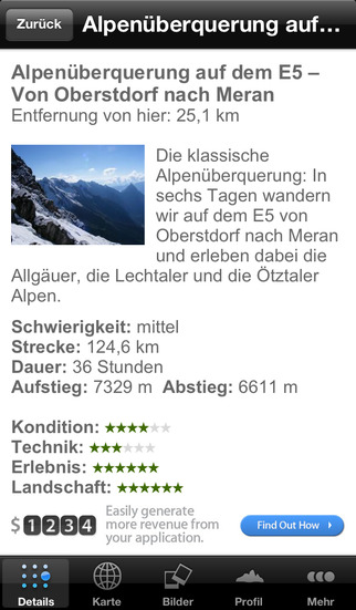 Fernwanderwege - outdooractive.com Themenapp screenshot 3