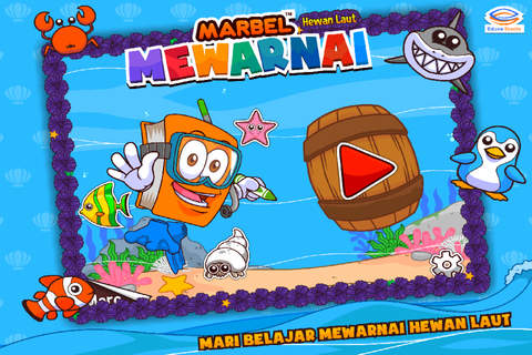 Marbel Mewarnai Hewan Laut - náhled