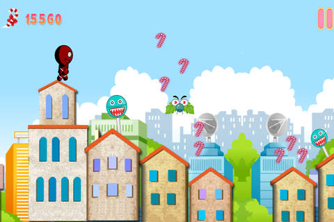 Crazy Christmas Ginger-bread Boy Town House Jump L - náhled