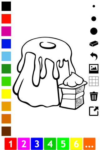 A Delicious Treat: coloring book for children with - náhled