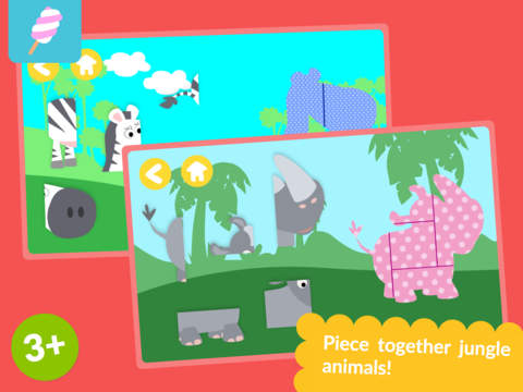 Math Tales Puzzle - The Jungle: Puzzles and stickers for kids screenshot 6