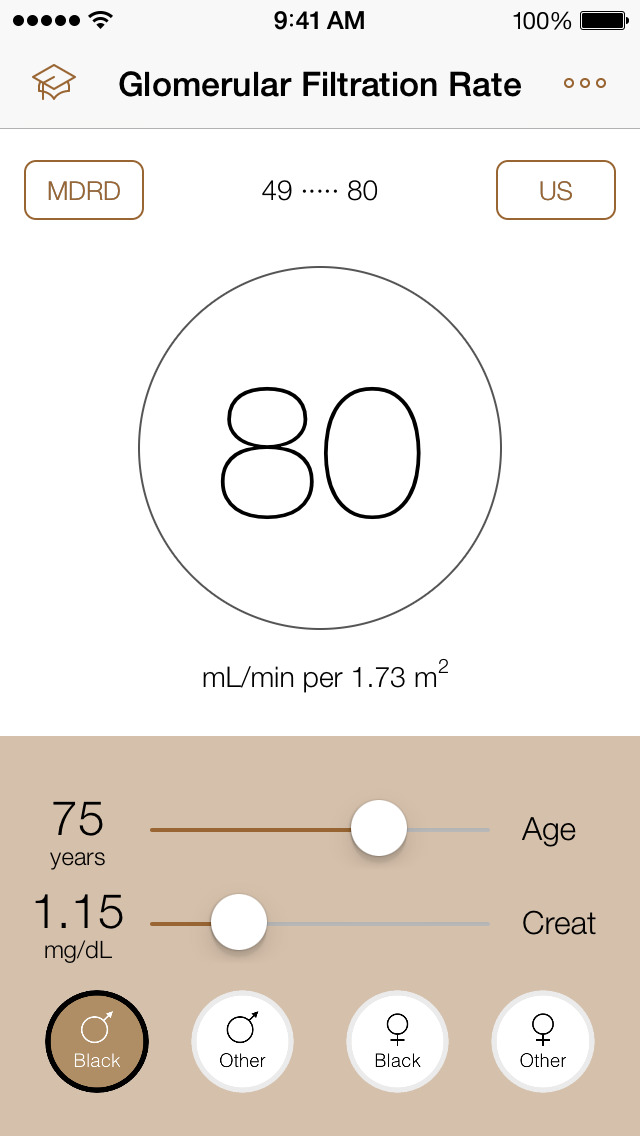 GFR Calculator (MDRD & CKD) Apps 148Apps