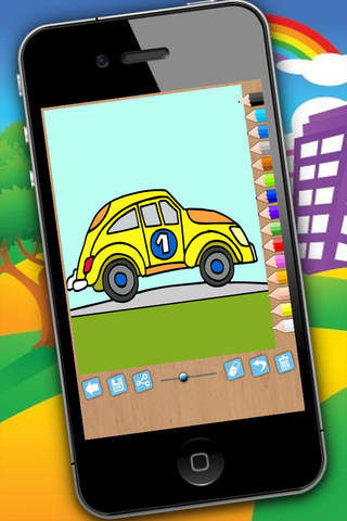 Pintar coches - juego educativo para niños de colo - náhled