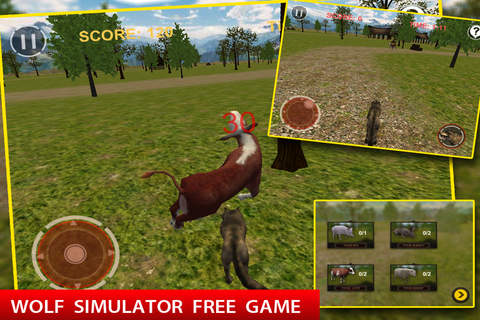 Wild Wolf Attack Simulator 3D - náhled