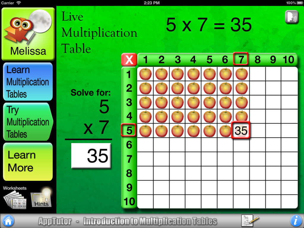 App Shopper: AppTutor MT – Introduction to Multiplication Tables ...