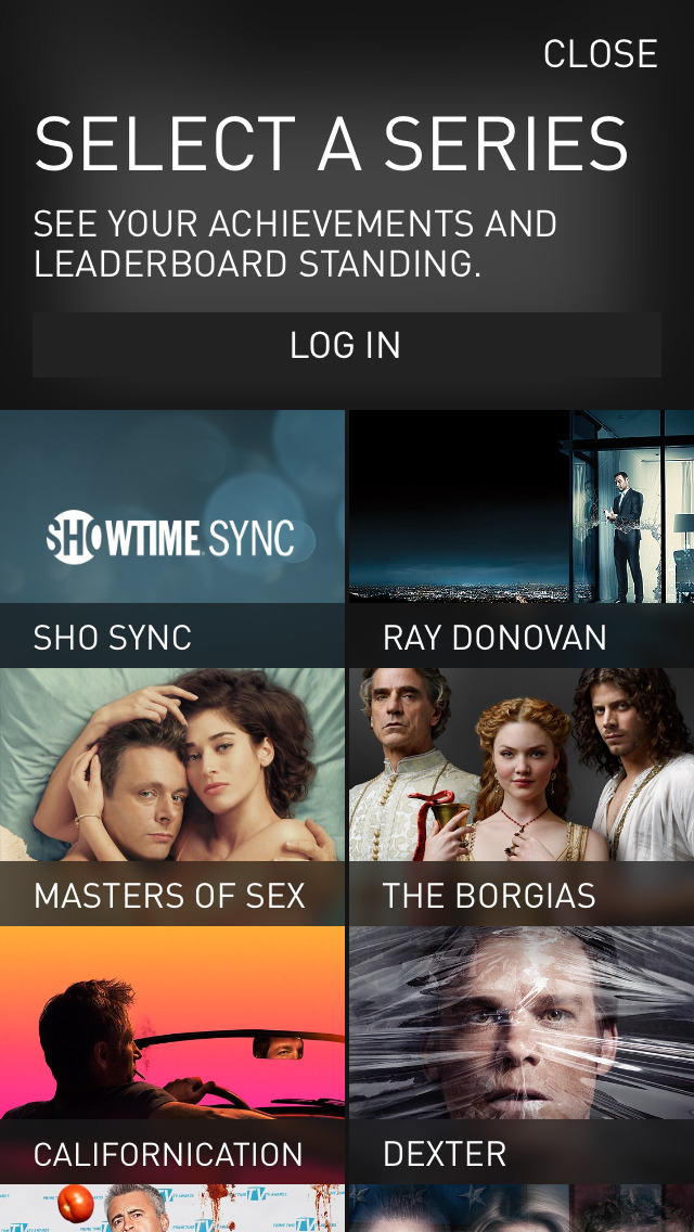 Showtime Sync – Second Screen app for Showtime Original Series screenshot 5