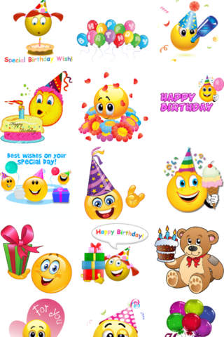 Birthday Emojis - náhled